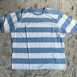 Uniqlo boxy oversized striped tee